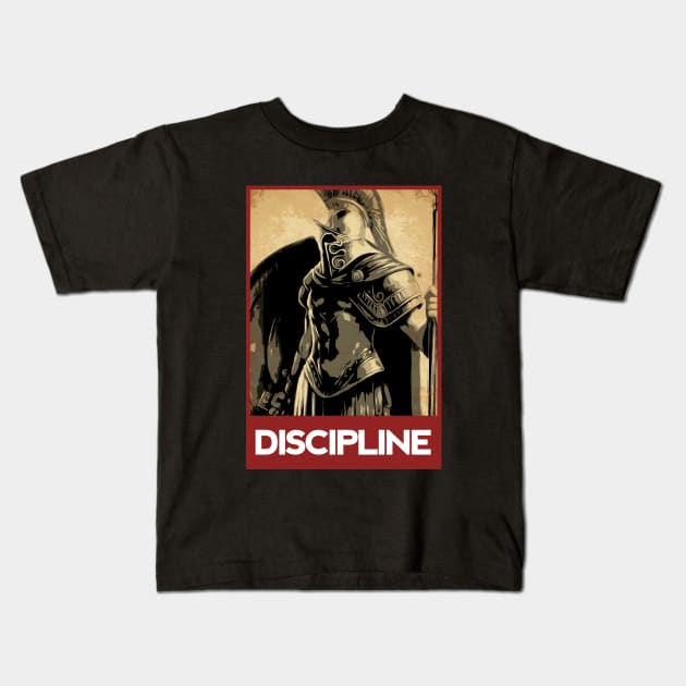 Warriors: Discipline Kids T-Shirt by NoMans
